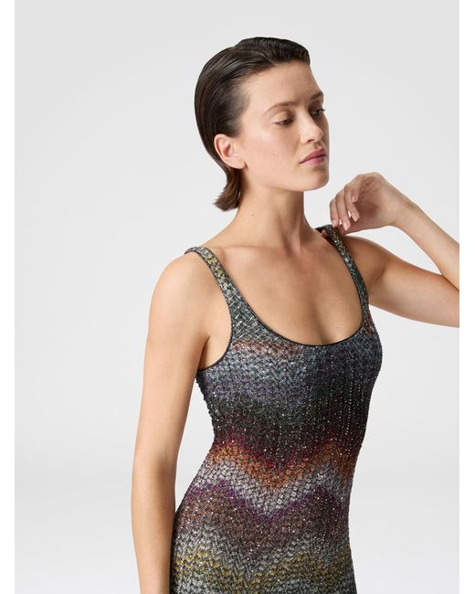 Missoni Multicolor Short Dress With Straps