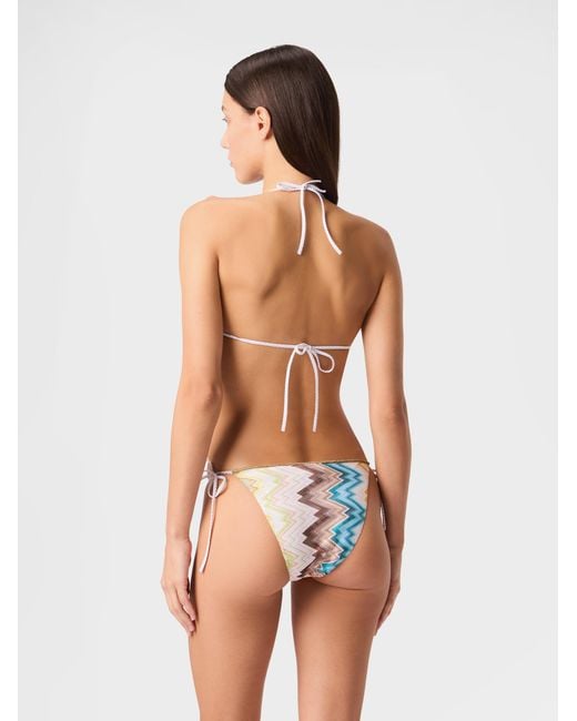 Missoni White Bikini With Zig Zag Print