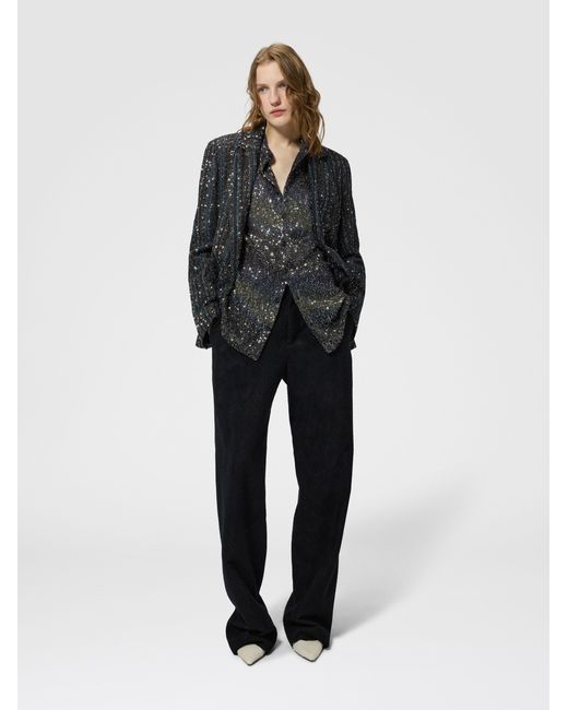 Missoni Black Oversized Shirt With Sequin Applications
