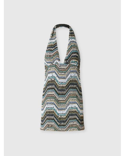 Missoni White Backless Mini Dress