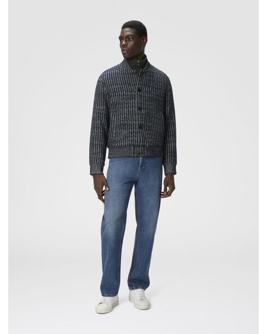 Missoni Black Zigzag Bomber Jacket for men