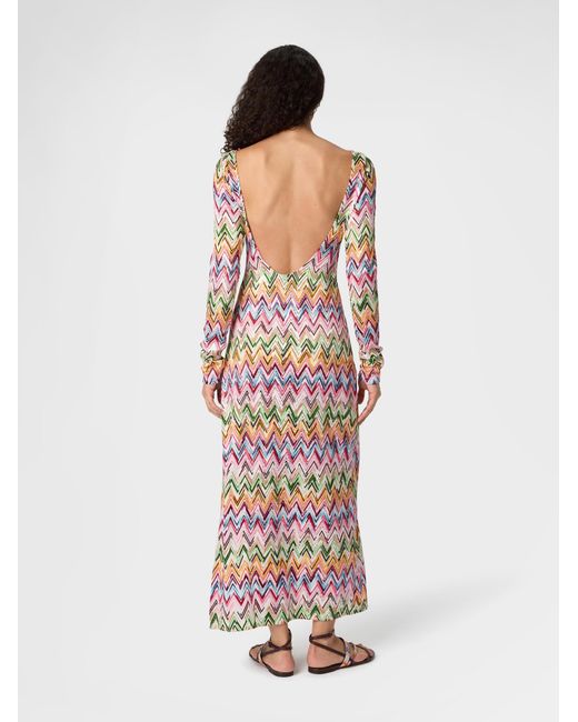 Missoni White Long-Sleeved Dress