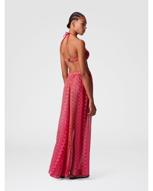 Gonna Copricostume Lunga di Missoni in Red