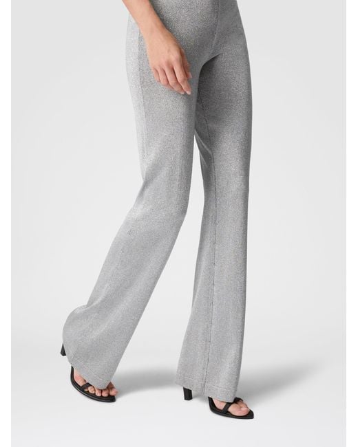 Missoni Gray Lamé Fabric Flare Trousers