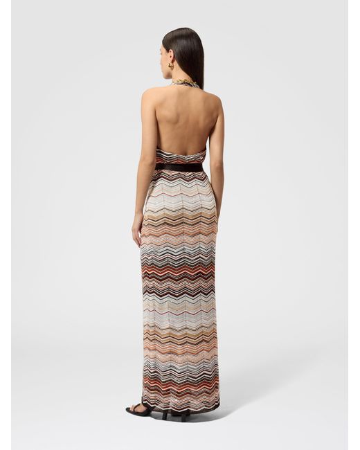 Missoni White Sleeveless Long Dress