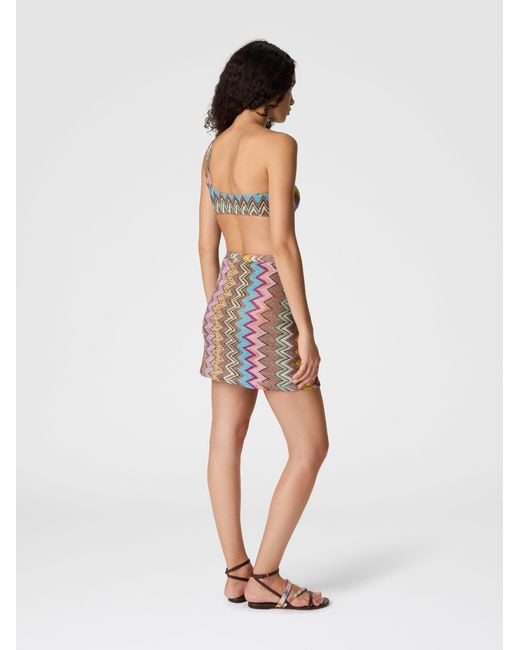 Missoni White Mini Pareo Skirt