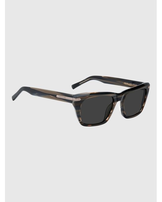 Missoni Black Seasonal Rectangular Acetate Sunglasses