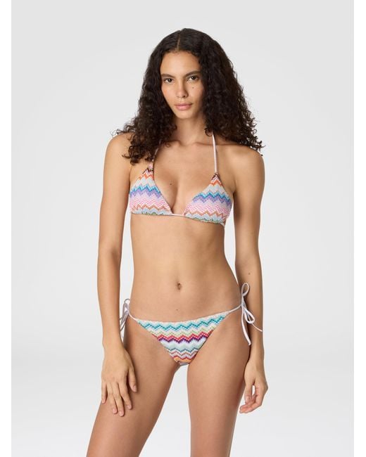 Missoni White Triangle Bikini