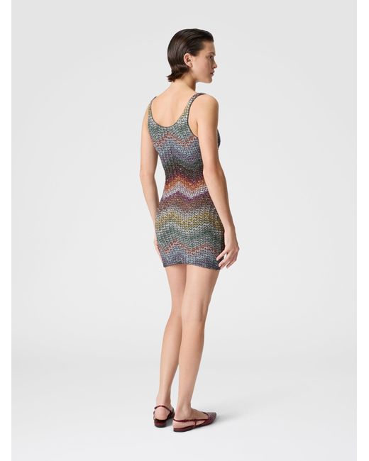 Missoni Multicolor Short Dress With Straps
