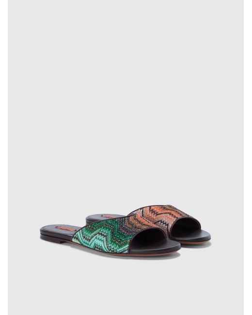 Missoni Green Sandals