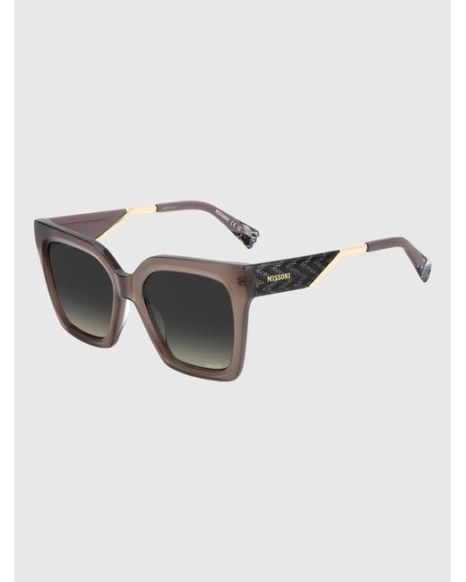 Missoni Gray Dna Squared Acetate Sunglasses