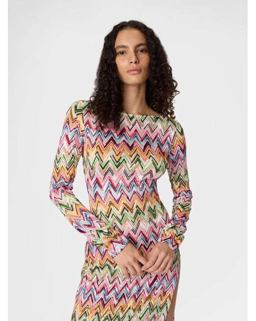 Missoni White Long-Sleeved Dress