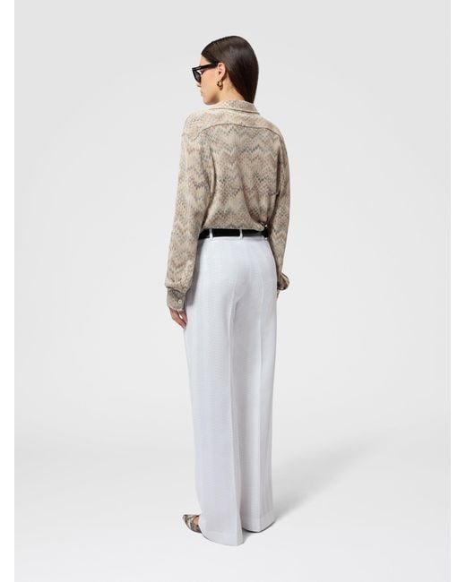 Missoni White Classic Trousers