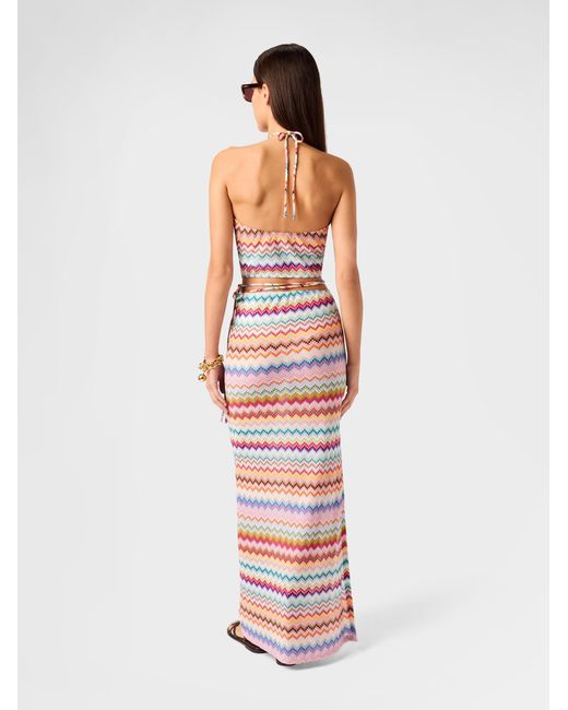Missoni White Long Pareo Skirt