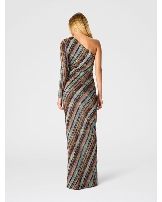 Missoni White Long One-Shoulder Dress