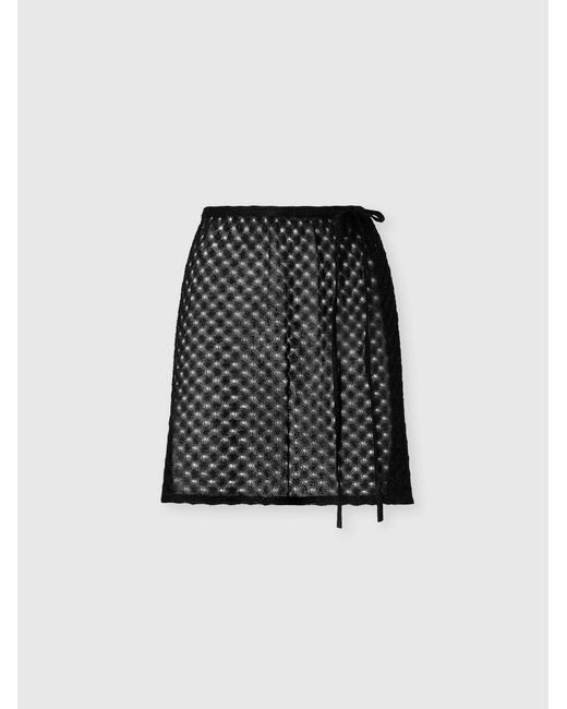 Missoni Black Mini Pareo Skirt