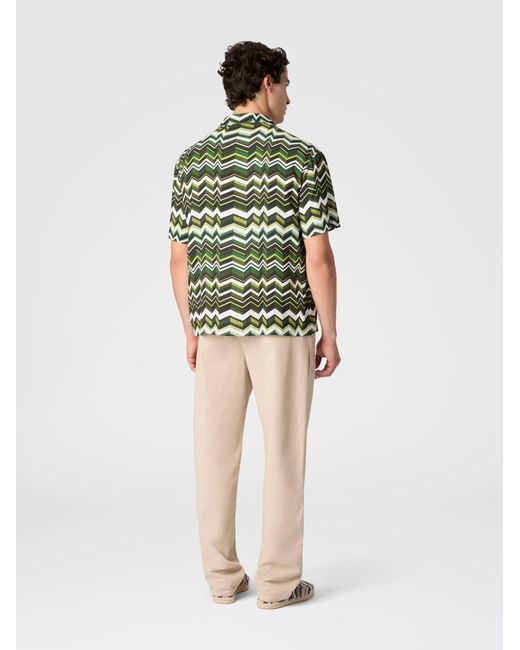 Missoni Green Bowling Shirt for men