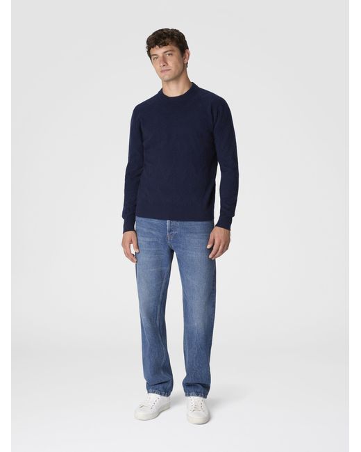 Missoni Blue Crew Neck Sweater for men