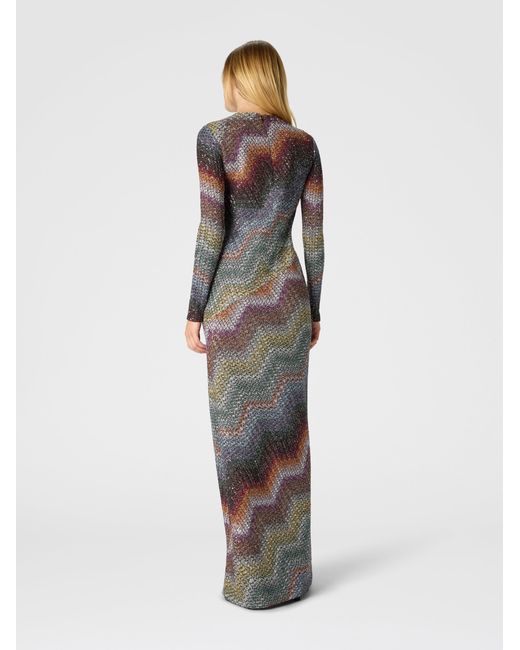 Missoni Gray Long-Sleeved Dress