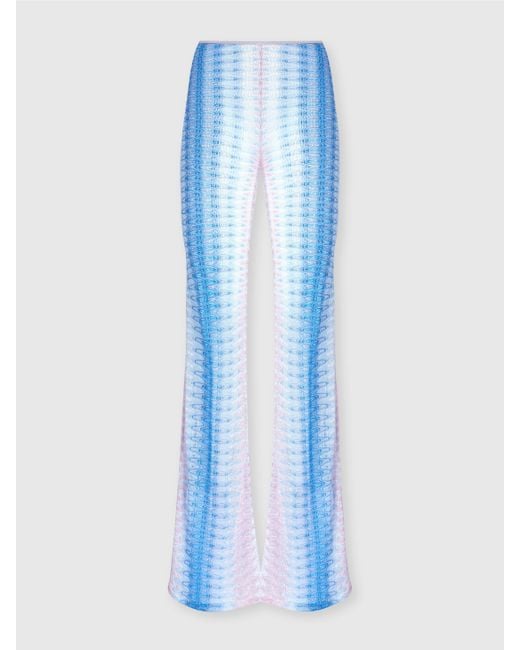 Missoni Blue Hüfthose Aus Dégradé-Spitze, Damen, Blau & Rosa, Größe