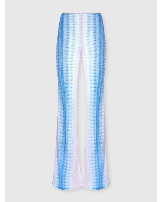 Pantalon À Taille Basse En Dentelle Dégradée, Femme, Bleu & Rose, Taille Missoni en coloris Blue