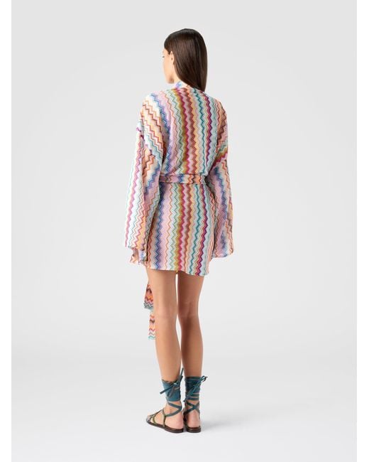 Missoni White Short Kimono Cover-Up