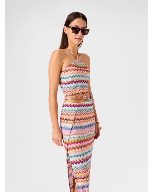 Missoni White Long Pareo Skirt