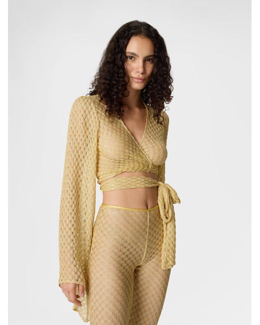 Missoni White Wrap Top