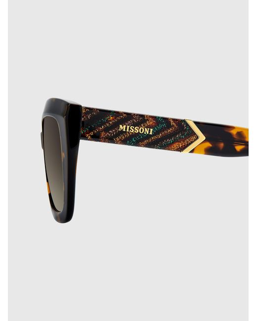 Missoni Brown Dna Squared Acetate Sunglasses