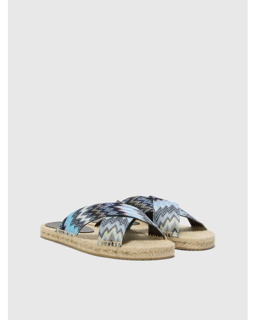 Missoni Blue Sandals for men
