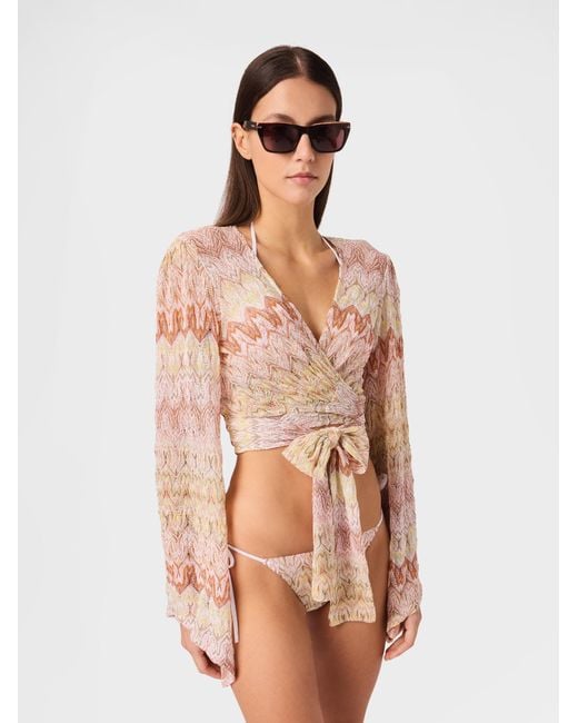 Missoni White Wrap Top