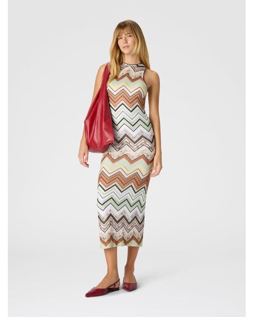Missoni White Sleeveless Long Dress
