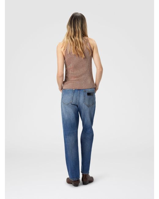 Débardeur En Viscose Mélangée Et Lamé, Femme, Taille Missoni en coloris White