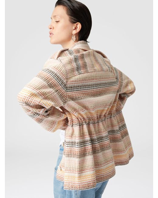 Missoni Natural Caperdoni Overshirt Aus Einer Baumwollmischung, Damen, Größe
