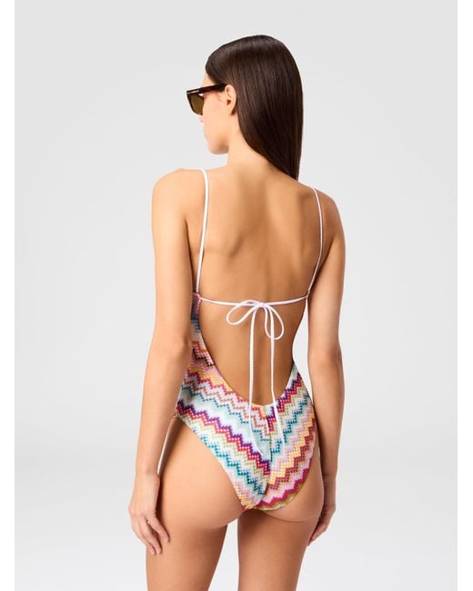Missoni White One-Piece Swimsuit