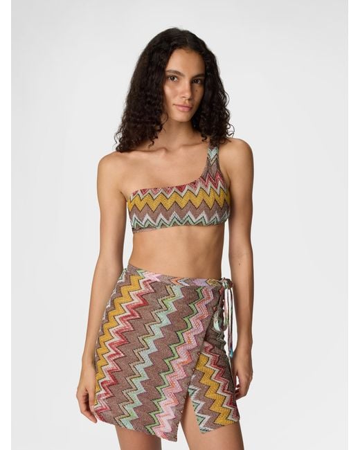 Missoni White Mini Pareo Skirt