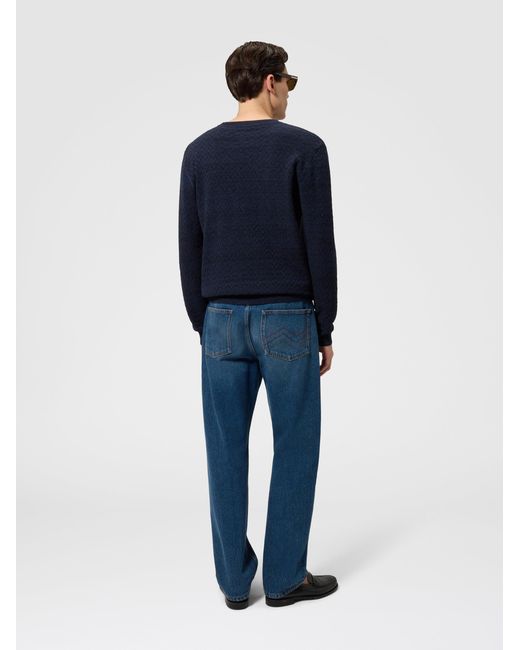 Pullover Girocollo di Missoni in Blue da Uomo