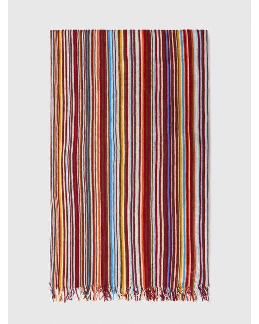 Écharpe 100 Coton Motif Rayé, Homme, Taille Missoni pour homme en coloris Red