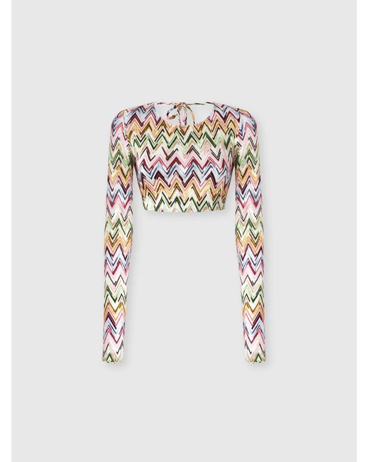Missoni White Crop Top
