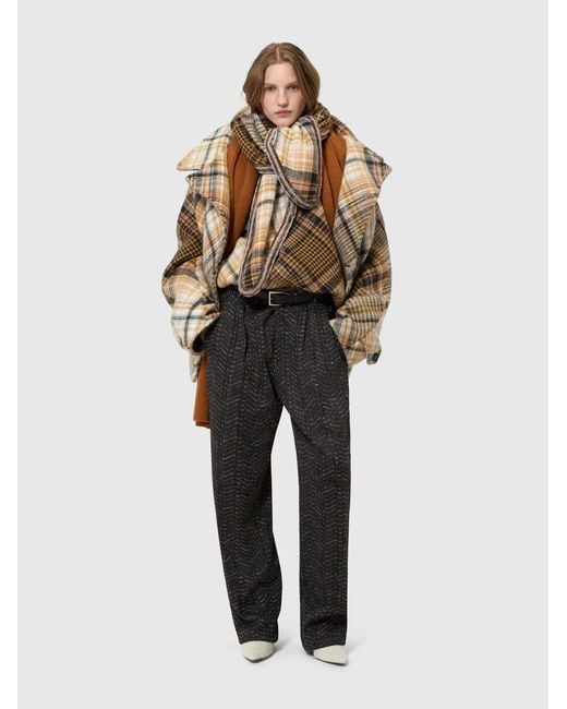 Missoni Natural Double-Breasted Raglan Jacket