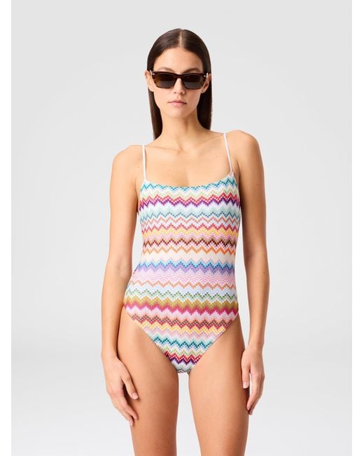 Missoni White One-Piece Swimsuit