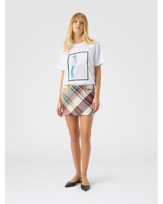 Missoni White Printed Jersey T-Shirt