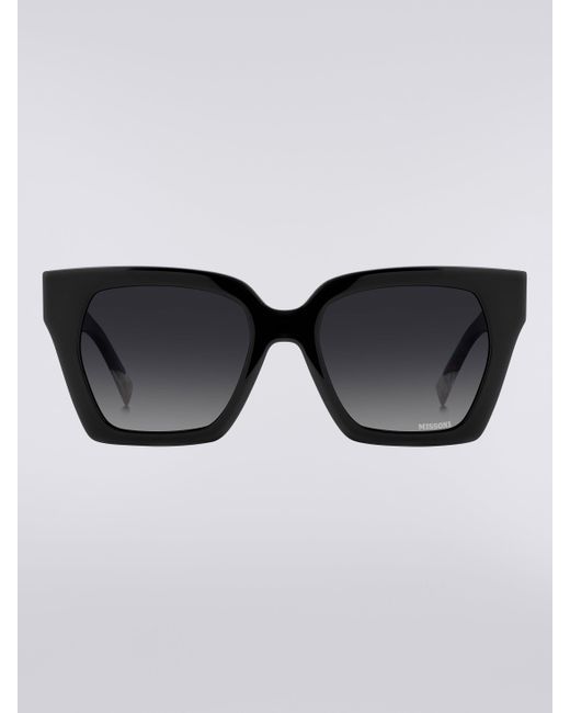 Missoni Black Doppelclip-Acetat-Sonnenbrille, Damen, Größe