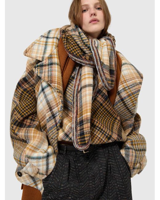 Missoni Natural Double-Breasted Raglan Jacket