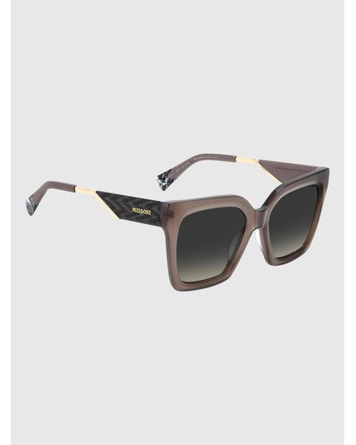 Missoni Gray Dna Squared Acetate Sunglasses