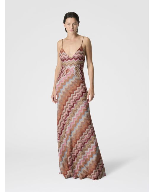 Missoni Multicolor Sleeveless Long Dress