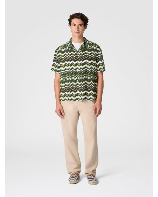 Missoni Green Bowling Shirt for men