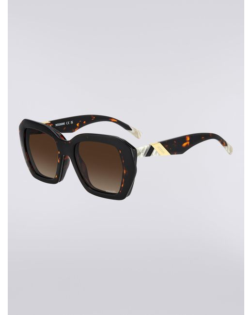 Missoni Black Doppelclip-Acetat-Sonnenbrille, Damen, Größe