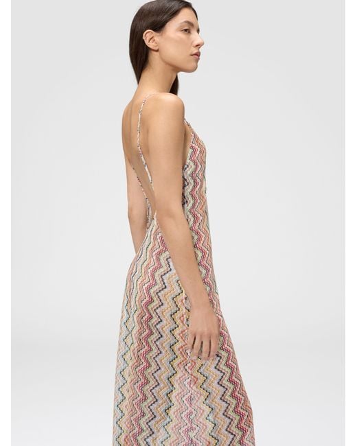 Missoni White Long Cover-Up With Thin Straps