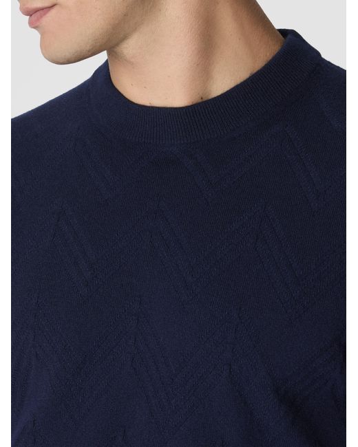 Missoni Blue Crew Neck Sweater for men